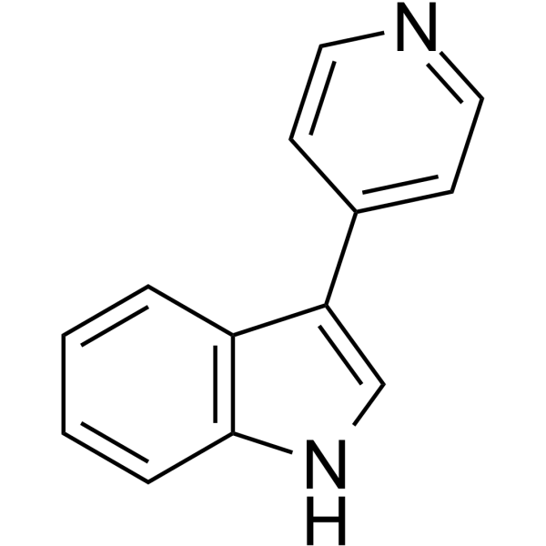3-(4-吡啶)吲哚结构式