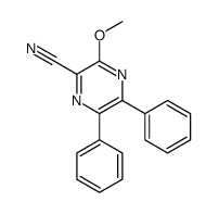 3-methoxy-5,6-diphenylpyrazine-2-carbonitrile Structure