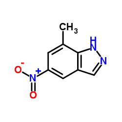 7-甲基-5-硝基-1H-吲唑结构式