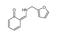 6-[(furan-2-ylmethylamino)methylidene]cyclohexa-2,4-dien-1-one结构式