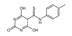 N-(4-methylphenyl)-2,4,6-trioxo-1,3-diazinane-5-carbothioamide结构式