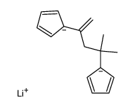 dilithium salt of 2,4-bis(1,3-cyclopentadienyl)-4-methyl-1-pentene结构式