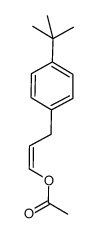 3-[4-(1,1-dimethylethyl)phenyl]propenyl acetate结构式