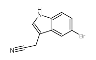 5-溴吲哚-3-乙腈结构式