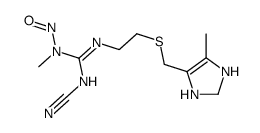 Guanidine, 2-cyano-1-methyl-3-(2-(((4-methyl-4-imidazolin-5-yl)methyl) thio)ethyl)-1-nitroso-结构式
