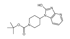 4-(2-氧代-2,3-二氢-1H-咪唑并[4,5-b]吡啶-1-基)哌啶-1-羧酸叔丁酯结构式