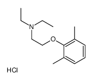 2-(2,6-dimethylphenoxy)-N,N-diethylethanamine,hydrochloride Structure