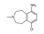 9-amino-6-chloro-3-methyl-2,3,4,5-tetrahydro-1H-3-benzazepine Structure