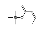 trimethyl(penta-1,3-dien-2-yloxy)silane结构式