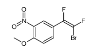 4-(2-bromo-1,2-difluoroethenyl)-1-methoxy-2-nitrobenzene结构式