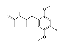 (+/-)-N-acetyl-1-(2,5-dimethoxy-4-iodophenyl)-2-aminopropane Structure