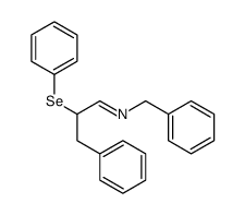 N-benzyl-3-phenyl-2-phenylselanylpropan-1-imine结构式