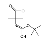 tert-butyl N-(3-methyl-2-oxooxetan-3-yl)carbamate Structure