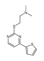 N,N-dimethyl-2-((4'-(thien-2''-yl)pyrimidin-2'-yl)thio)ethylamine结构式