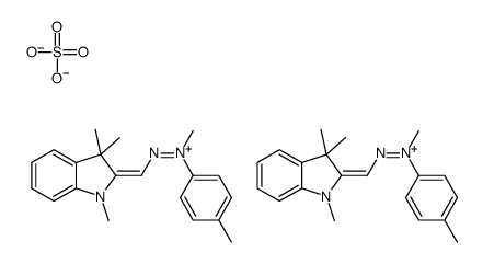 1,3,3-trimethyl-2-[[methyl(p-tolyl)hydrazono]methyl]-3H-indolium sulphate (2:1)结构式