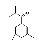 2-methyl-1-(3,5,5-trimethyl-2-cyclohexen-1-yl)propan-1-one结构式