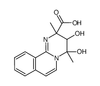 3,4-dihydroxy-2,4-dimethyl-3,4-dihydro-2H-pyrimido[2,1-a]isoquinoline-2-carboxylic acid结构式