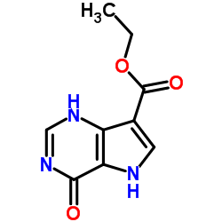 4,5-二氢-4-氧代-1H-吡咯并[3,2-d]嘧啶-7-羧酸乙酯结构式