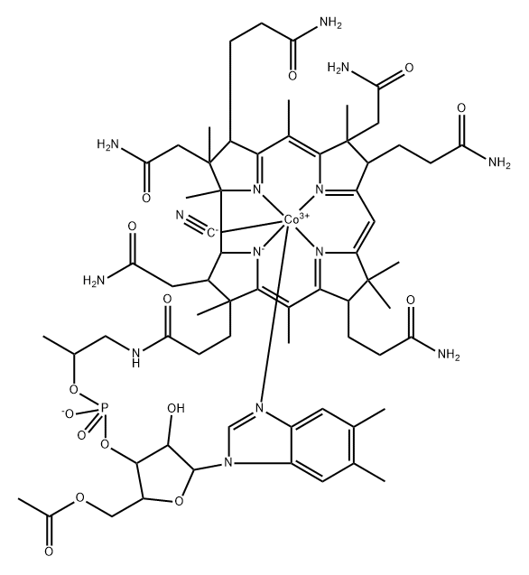 乙酰维生素B12结构式