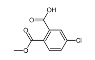 5-chloro-2-(methoxycarbonyl)benzoic acid Structure