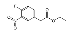 ethyl 2-(4-fluoro-3-nitrophenyl)acetate Structure