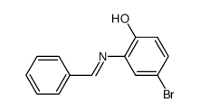 2-benzylidenamino-4-bromo-phenol结构式