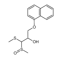 1-methylthio-1-methylsulfinyl-3-(1-naphthoxy)-2-propanol Structure