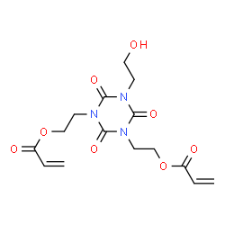 Bis(acryloxyethyl) isocyanurate 2-propenoic acid, [dihydro-5-(2-hydroxyethyl)2,4,6-trioxo-1-triazine-1,3(2h,4h)-diyl]di-2,1-ethanediyl ester Structure