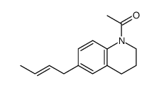 1-acetyl-6-E-crotyl-1,2,3,4-tetrahydroquinoline Structure
