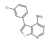 5-(3-溴苯基)噻吩并[2,3-d]嘧啶-4-胺结构式