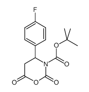 4-(4-氟-苯基)-2,6-二氧代-[1,3]噁嗪烷-3-羧酸叔丁酯结构式