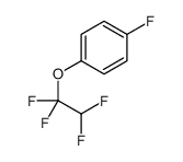 1-Fluoro-4-(1,1,2,2-tetrafluoroethoxy)benzene, 4-Fluorophenyl 1,1,2,2-tetrafluoroethyl ether结构式
