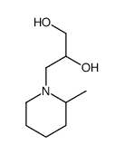 3-(2-methylpiperidin-1-yl)propane-1,2-diol结构式