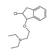 2-[(2-chloro-2,3-dihydro-1H-inden-1-yl)oxy]-N,N-diethylethanamine结构式
