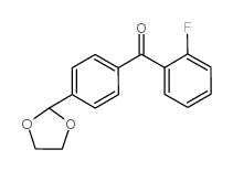 4'-(1,3-DIOXOLAN-2-YL)-2-FLUOROBENZOPHENONE Structure