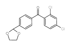 2,4-DICHLORO-4'-(1,3-DIOXOLAN-2-YL)BENZOPHENONE结构式