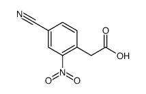 2-(4-cyano-2-nitrophenyl)acetic acid Structure