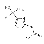 N-(4-叔丁基-1,3-噻唑-2-基)-2-氯乙酰胺结构式