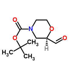 (R)-N-Boc-2-吗啉甲醛结构式