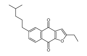 2-ethyl-6-(4-methylpentyl)benzo[f][1]benzofuran-4,9-dione结构式