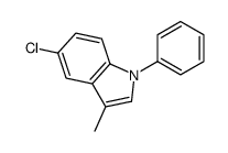 5-chloro-3-methyl-1-phenylindole Structure