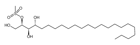 2-O-methanesulfonyl-D-ribo-1,2,3,4-tricosanetetraol Structure