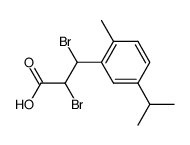 α,β-Dibrom-p-cymyl-propionsaeure-(2)结构式