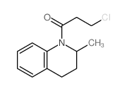 3-chloro-1-(2-methyl-3,4-dihydro-2H-quinolin-1-yl)propan-1-one结构式