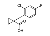 1-(2-chloro-4-fluorophenyl)cyclopropane-1-carboxylic acid Structure