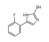 4-(2-fluorophenyl)-1,3-dihydroimidazole-2-thione结构式