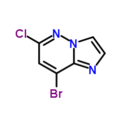 8-溴-6-氯咪唑并[1,2-B]哒嗪结构式