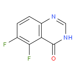 5,6-二氟喹唑啉-4(3H)-酮结构式