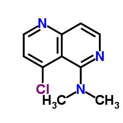 4-Chloro-N,N-dimethyl-1,6-naphthyridin-5-amine结构式