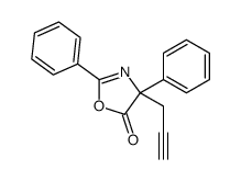 2,4-diphenyl-4-prop-2-ynyl-1,3-oxazol-5-one结构式